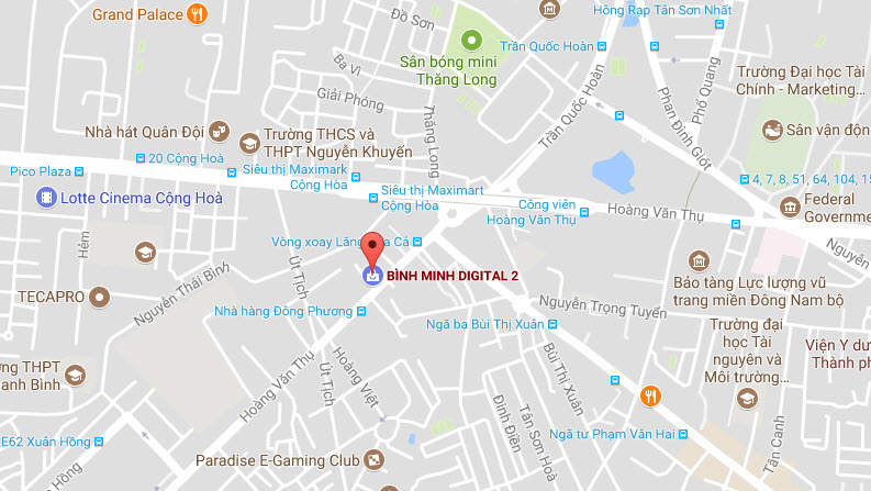 Trụ sở chính Binhminhdigital tại TP. Hồ Chí Minh