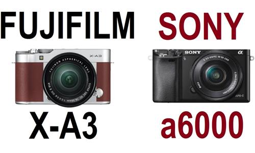 So sánh máy ảnh Fujifilm X-A3 và máy ảnh Sony A6000
