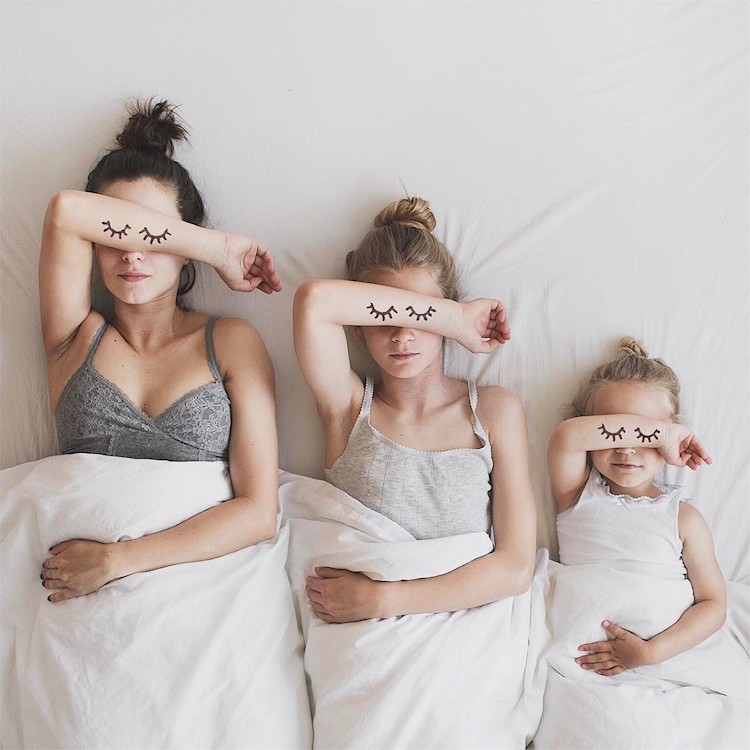 Ngắm bộ ảnh “mẹ và con gái” vô cùng ngộ nghĩnh của Dominique