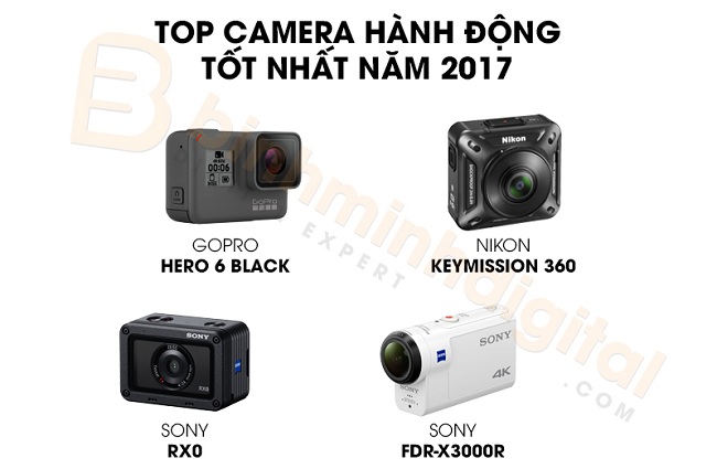 Top camera hÃ nh Ä‘á»™ng tá»‘t nháº¥t nÄƒm 2017