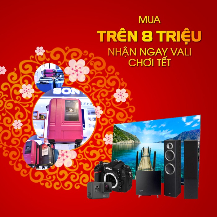 Cơ hội duy nhất sở hữu Vali Sony tại Binhminhdigital trong ngày 9/1/2018