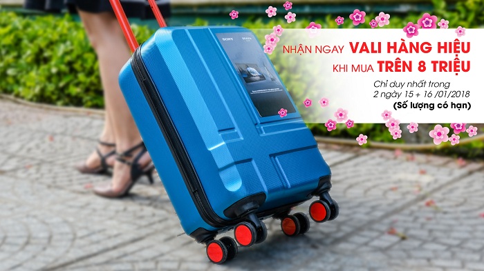 Sở hữu ngay Vali Sony tại Binhminhdigital trong 2 ngày duy nhất 15 &16 tháng 1-2018