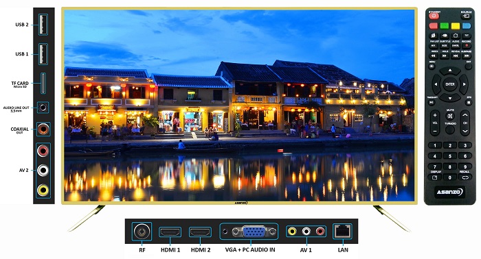 TIVI ASANZO 55ES980 (SMART TV, HD, 55 INCH)