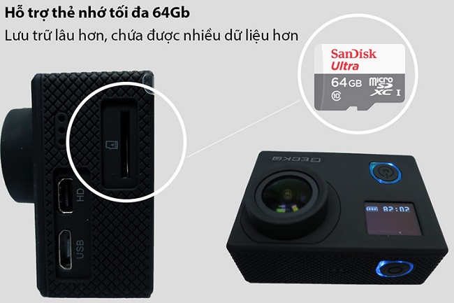 Máy quay thể thao Gecko Star - S1 (Amkov 8000s Plus)