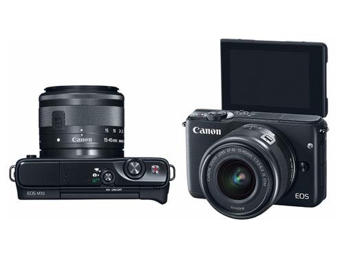 Màn hình cảm ứng lật xoay 360 độ của Canon EOS M10 Máy-Ảnh-Canon-EOS-M10-Kit-EF-M15-45 (Đen)1