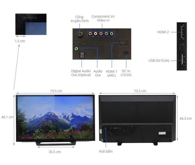 Tivi Sony 32R300D (HD ,32 inch)