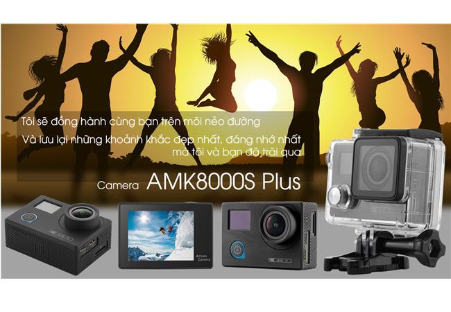 Máy quay thể thao Amkov 8000S (Quay video 4K ,Wifi, Chống nước)